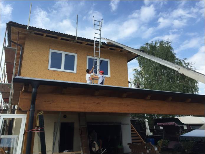 BAU.DE / BAU-Forum: 2. Bild zu Frage "Wandaufbau Holzriegelbau" im BAU-Forum "Außenwände und Fassaden"