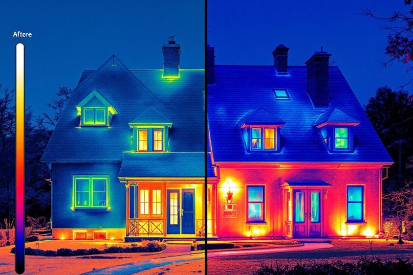 Mit der Innendämmung einzelner Wohnbereiche oder Sanierung des Dachstuhls lassen sich effektiv die Energiekosten senken